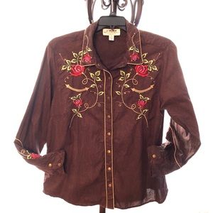 Plus Size Western Shirt by Back In The Saddle 1X